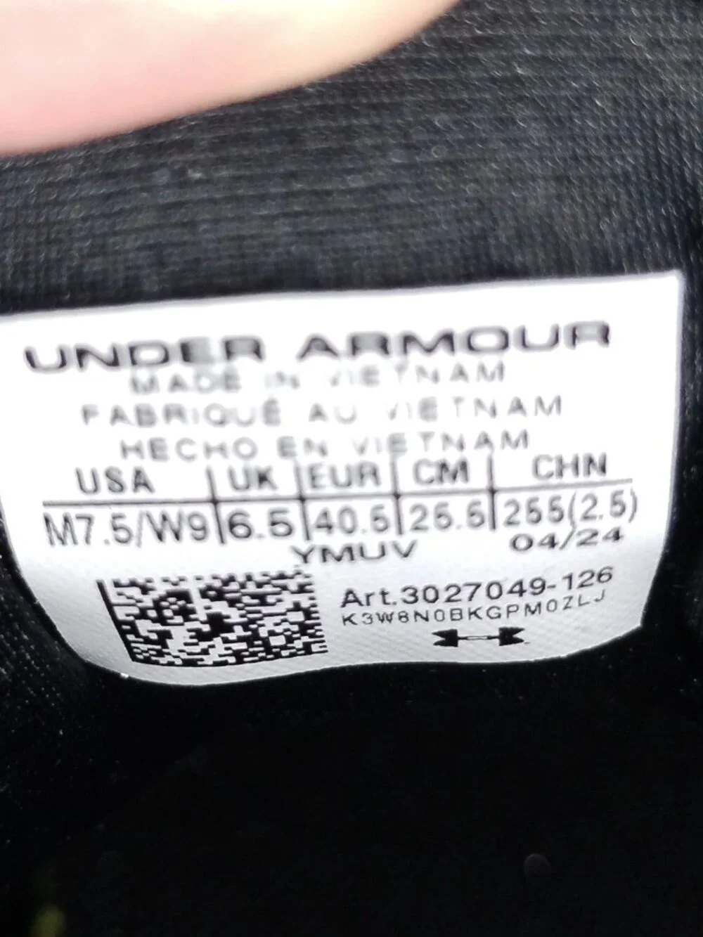 Under Armour SLIPSPEED Trainer Shoes US Women Size 9/Men US Size 7.5/NIB.